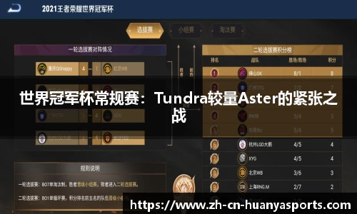 世界冠军杯常规赛：Tundra较量Aster的紧张之战